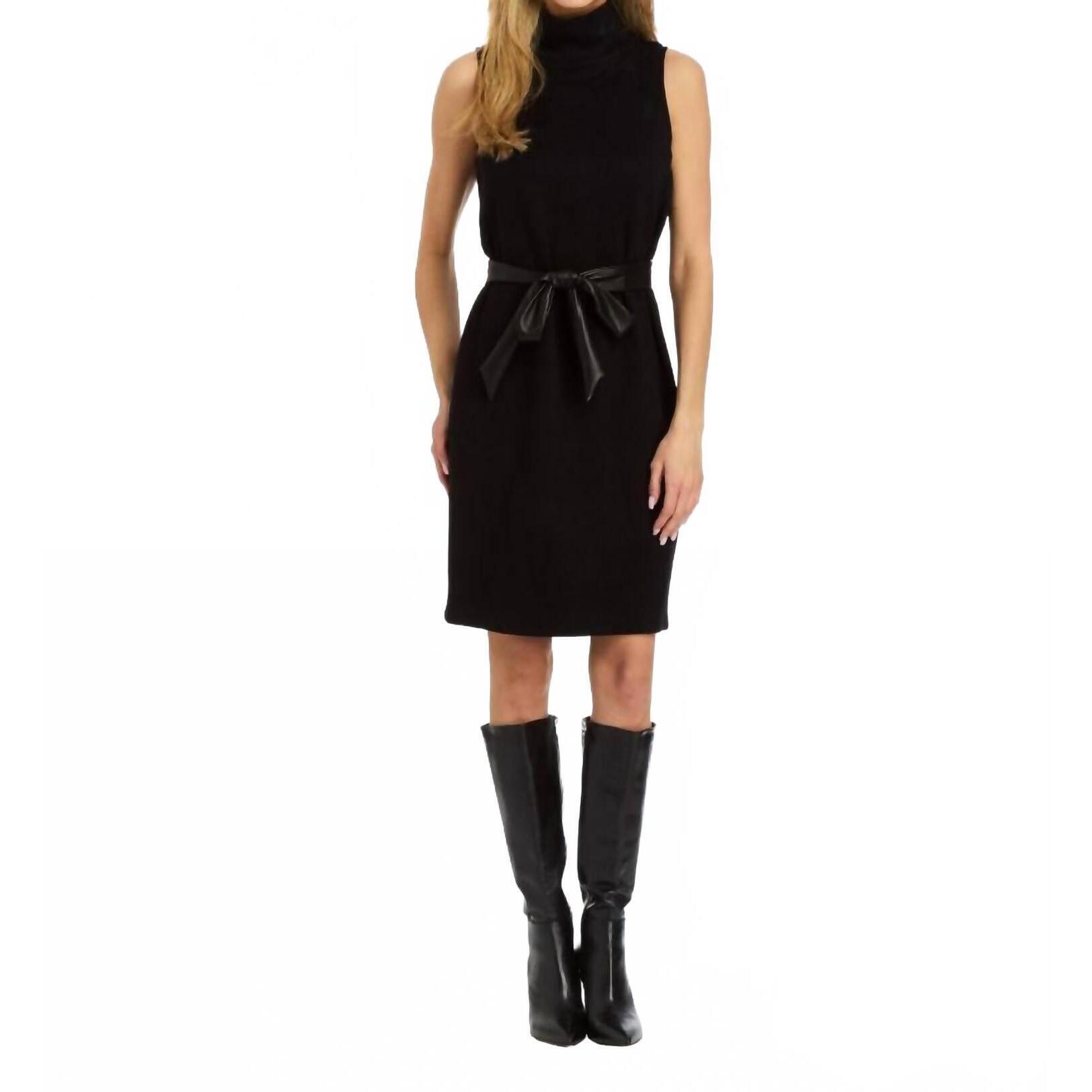 New Drew Cosette Double Cashmere Dress In Black
